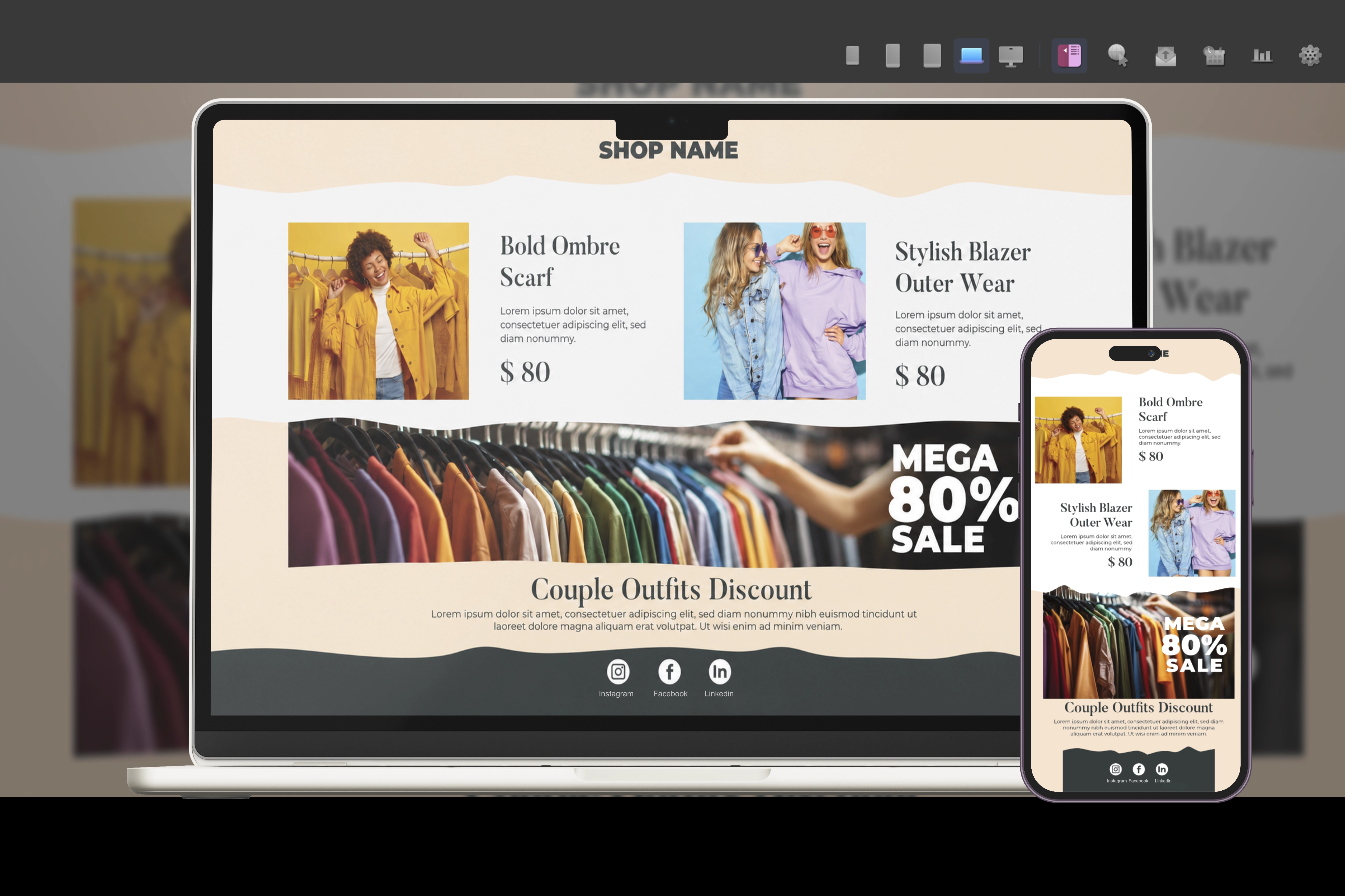 SendUp complete HTML design studio preview