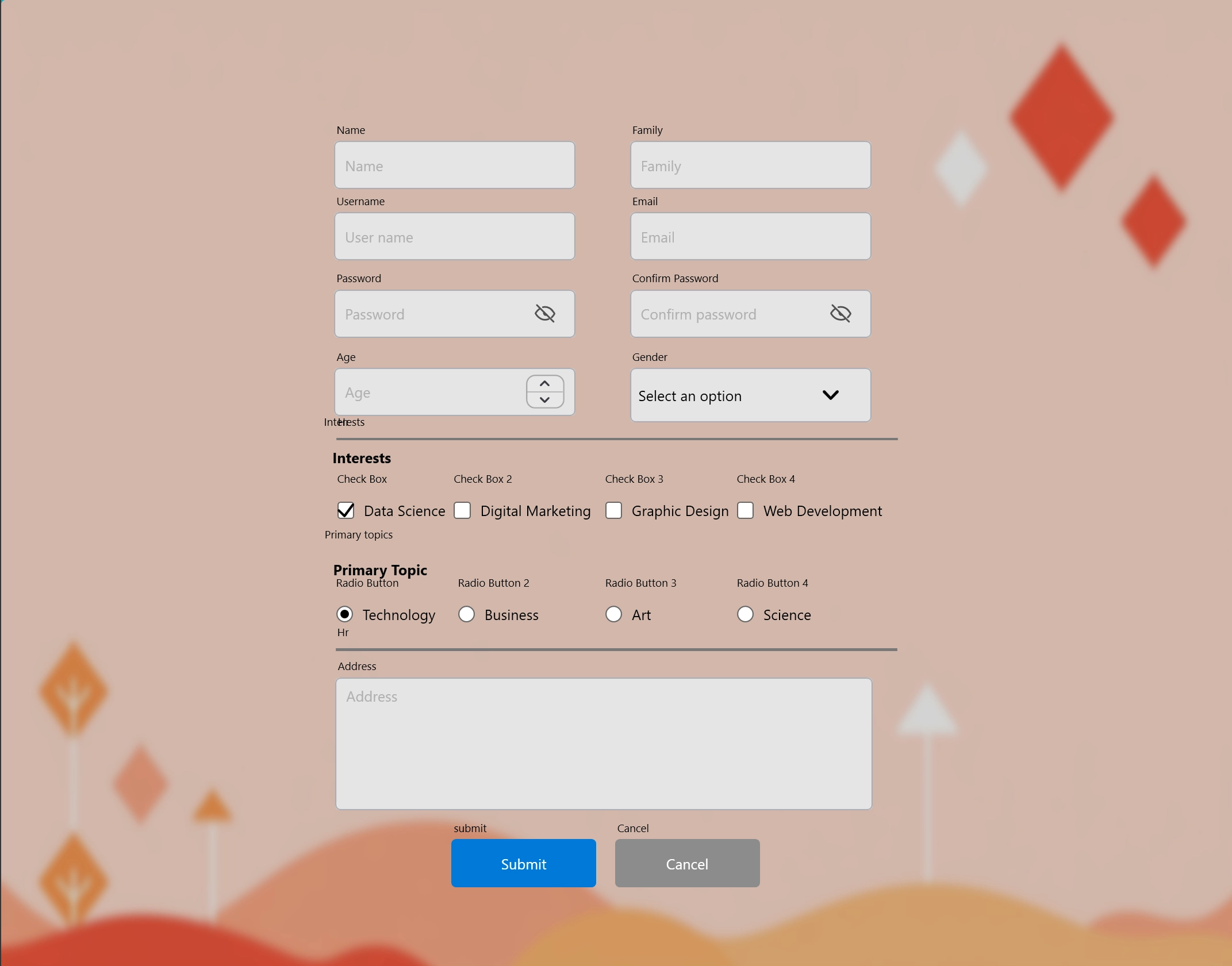 Websitefy form builder page with validation fields and submit controls